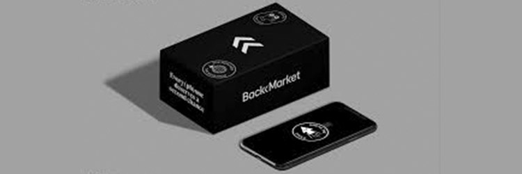 Une boite noire avec le logo BackMarket